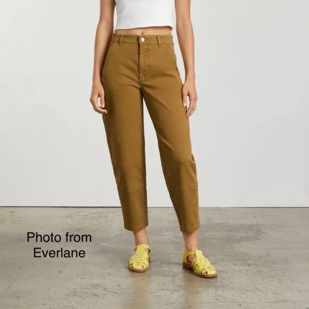 EVERLANE Utility Barrel Pant in Golden Brown